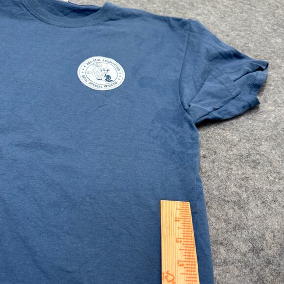 U.S. Navy SEAL Museum In Case of War Break Glass T-Shirt Blue Large - Picture 7 of 7